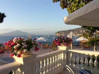 veduta terrazza Europa Palace Sorrento