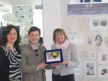 michele vitiello e la docente liceo artistico Grandi di Sorrento