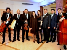 "Folk quartet" con Gianluca Falasca, Domenico Salio, Maria Tramotano, Giacomo Buffa e Gianni Migliaccio Mario Generali